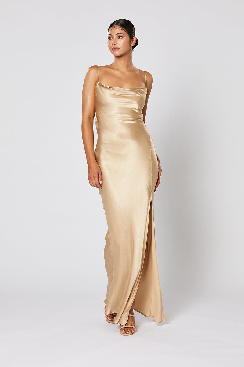 CHERI DRESS GOLD W I N O N A