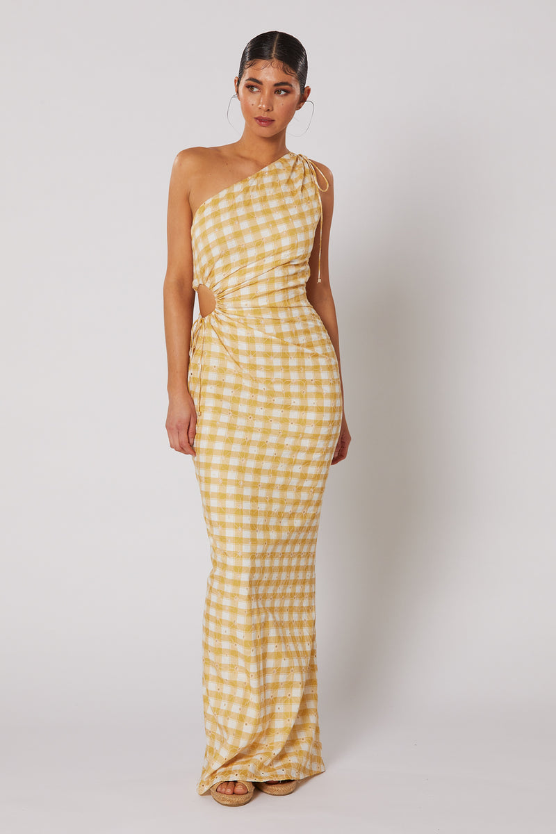 Gingham 2025 formal dress