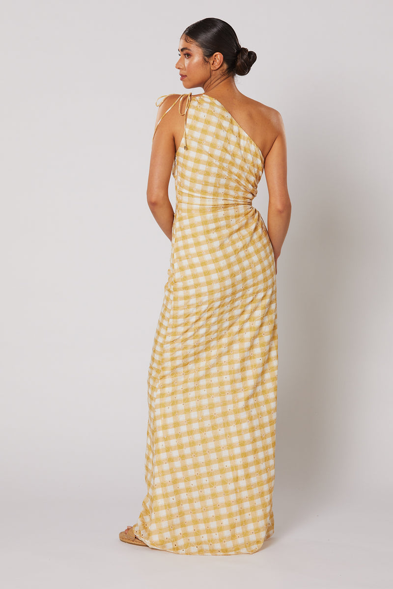 AMBERETTE ONE SHOULDER DRESS W I N O N A