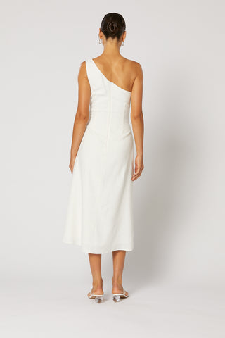 
                      
                        SIESTA GATHERED DRESS WHITE
                      
                    