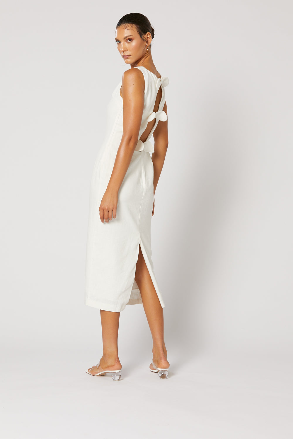winona midi dress Winona Tan Brown Animal Spot Petite Midi Dress