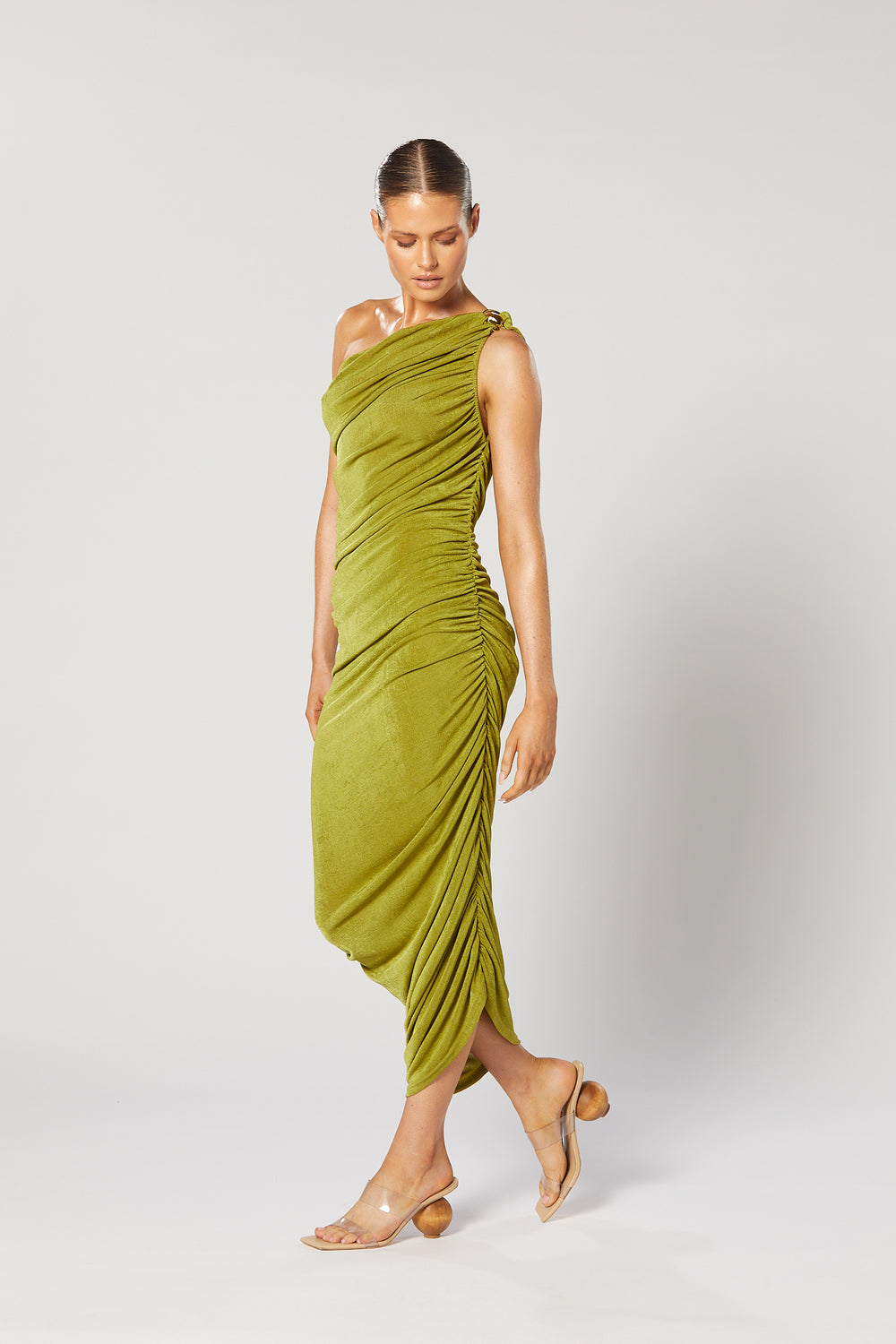 VALOR MIDI DRESS GREEN – W I N O N A