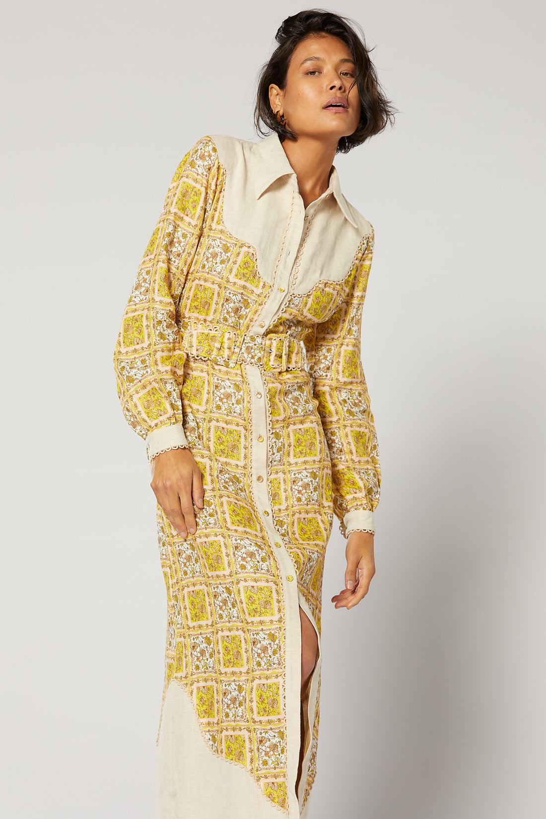 Bonté Winona Dress in Ecru Multi