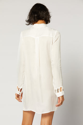 
                      
                        AUBREY SHIRT DRESS WHITE
                      
                    