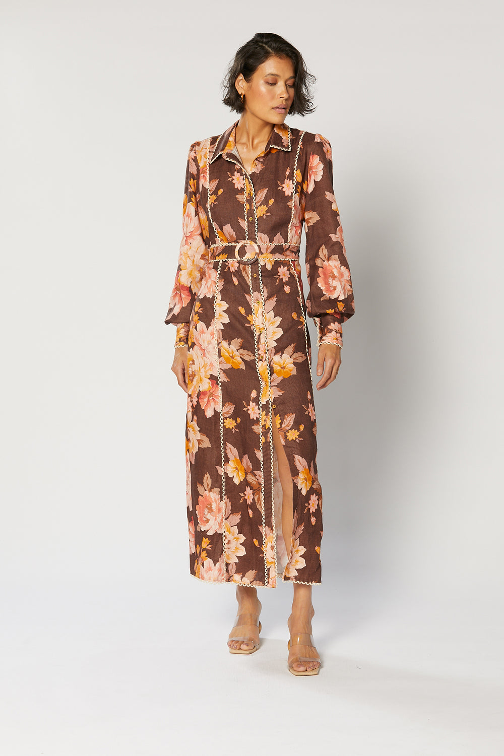 DAHLIA BUTTON MAXI DRESS