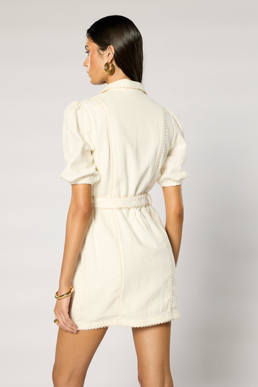 ROSALIND BUTTON UP SHORT DRESS – W I N O N A