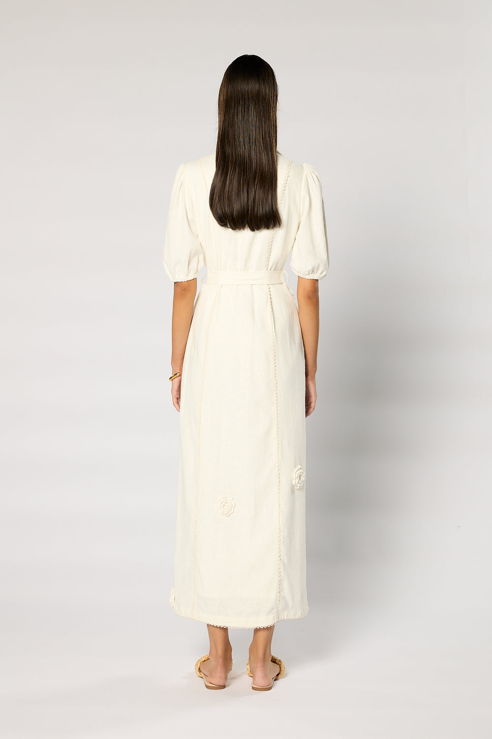 rosalind midi dress ROSALIND BELTED MIDI DRESS – W I N O N A