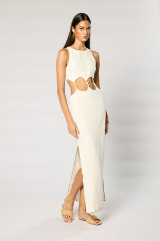 
                      
                        POEM CUT OUT MIDI DRESS
                      
                    