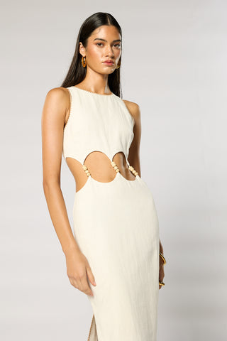 
                      
                        POEM CUT OUT MIDI DRESS
                      
                    