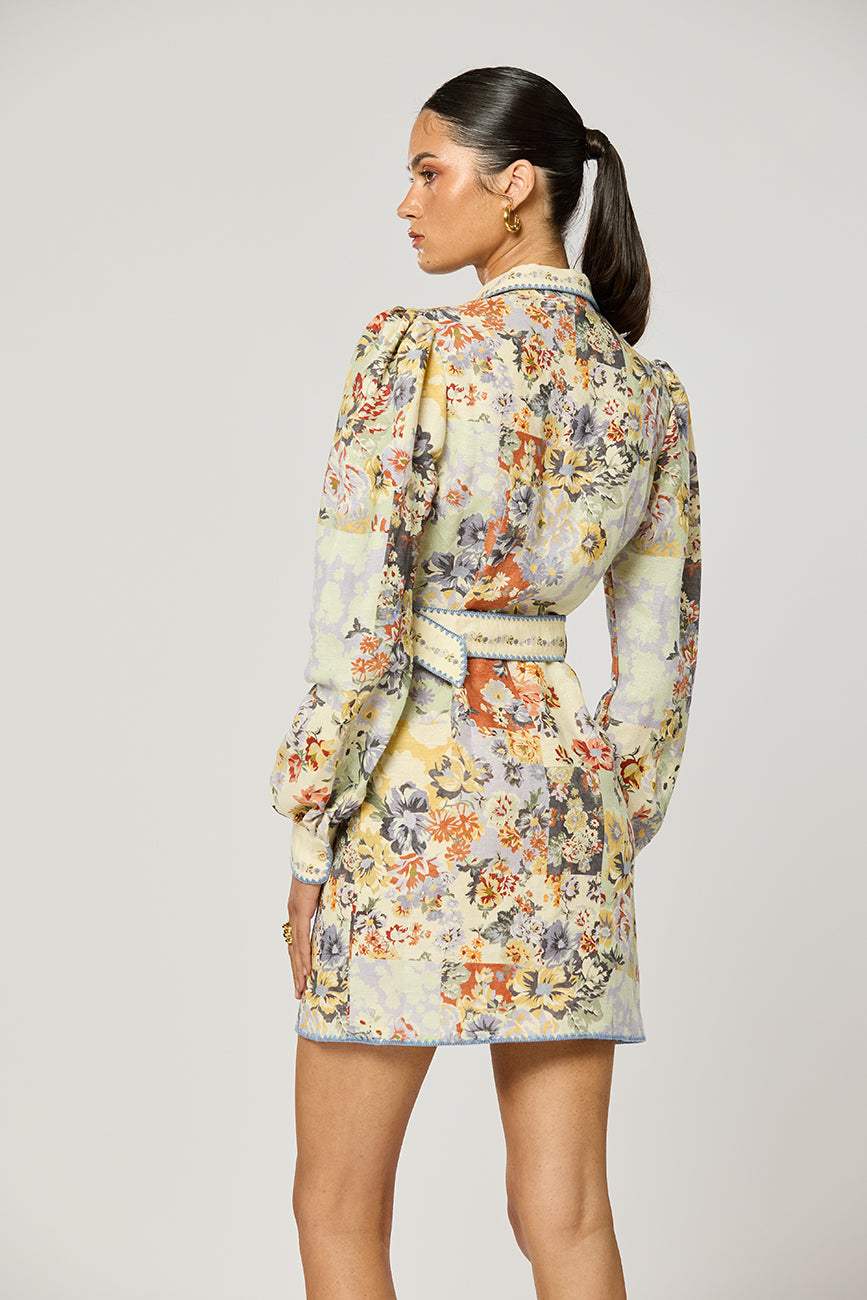 genovia floral mini dress GENOVIA SHORT DRESS – W I N O N A