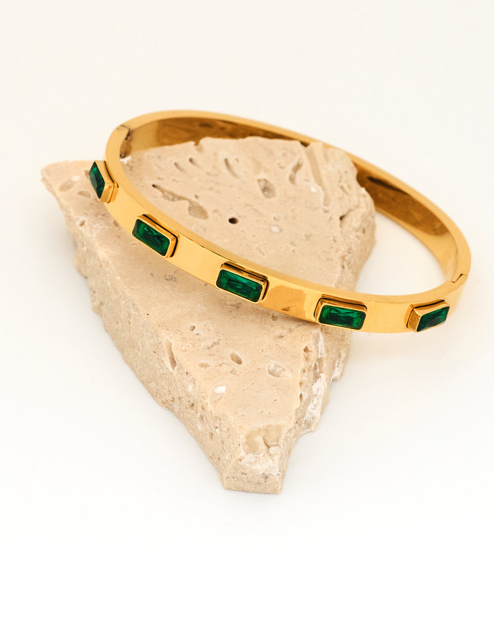 ELENA EMERALD BANGLE