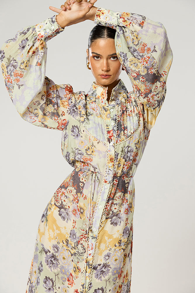 GENOVIA BUTTON MAXI DRESS – W I N O N A