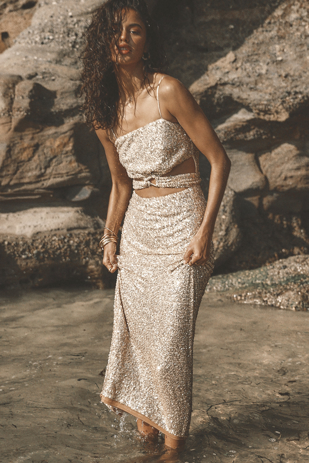 winona sequin dress ELODIE BACKLESS DRESS W I N O N A