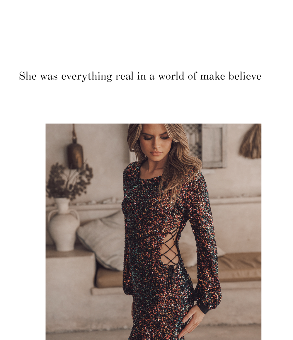 LUMI LACE UP DRESS